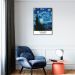 Quadro Art Collection Starry Night 43x30 Filete Marrom