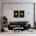 Quadro As Paus e Espada Gold 142x100 2-100x70 Caixa Marrom