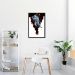 Quadro Astronauta Baseball 100x70 Caixa Preto