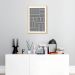 Quadro Barras Minimalistas 43x30 Caixa Marfim