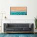 Quadro Beira Mar Caribe 100x50 Filete Preto