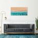 Quadro Beira Mar Caribe 86x43 Filete Branco