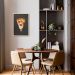 Quadro Black Chalk Fatia de Pizza 100x70 Caixa Marfim