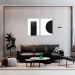 Quadro Black Minimalist 122x86 2-86x60 Sem Moldura