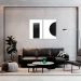 Quadro Black Minimalist 88x60 2-60x43 Caixa Branco