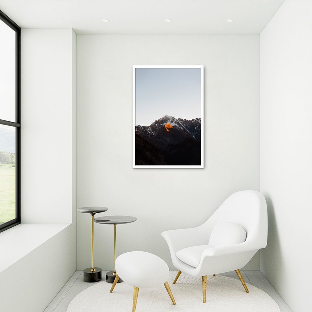 Quadro Black Mountain 60x43 Caixa Branco