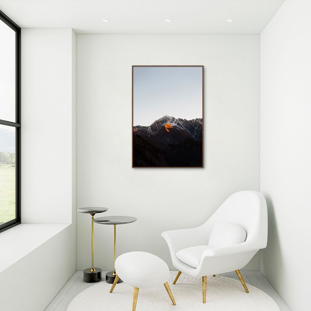 Quadro Black Mountain 60x43 Filete Marrom