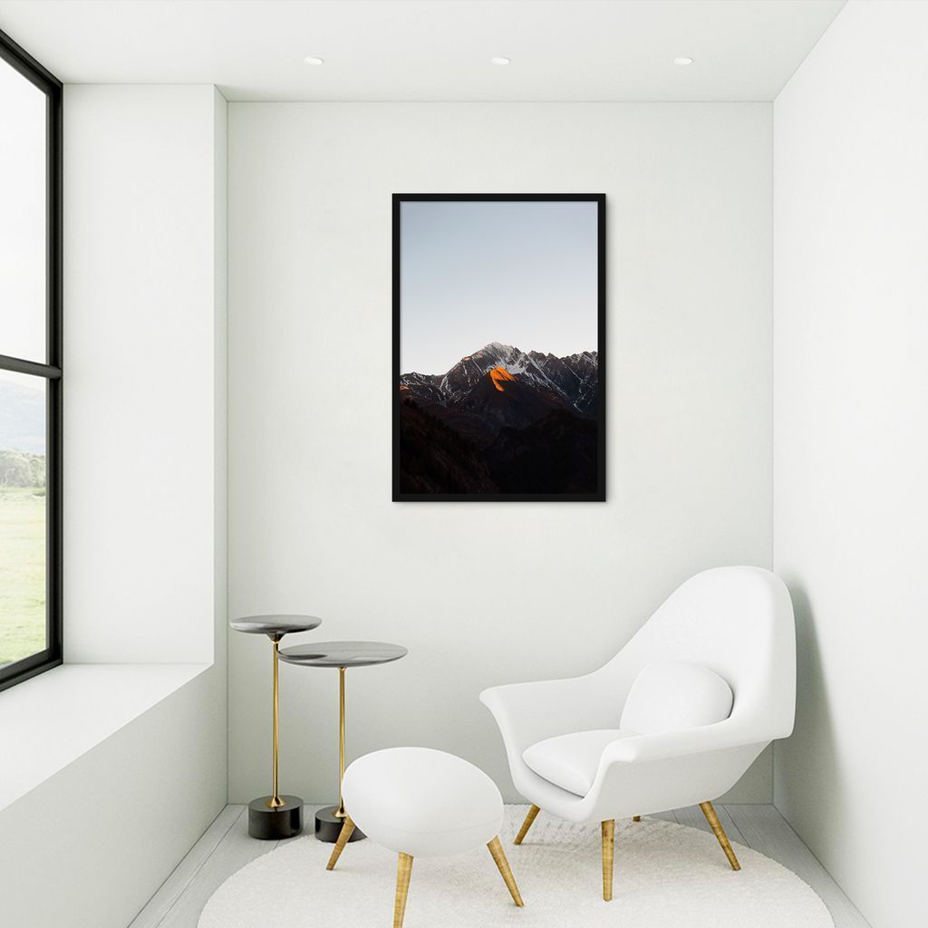 Quadro Black Mountain 86x60 Caixa Preto