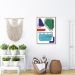 Quadro Bohemian Lines Ocean 100x70 Filete Marrom