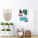 Quadro Bohemian Lines Ocean 43x30 Sem Moldura
