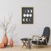 Quadro Boho Chalk Moon Phases 100x70 Caixa Marfim