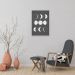 Quadro Boho Chalk Moon Phases 100x70 Filete Branco