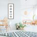 Quadro Boho Olhos Misticos 5 60x21 Caixa Marrom Branco