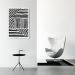 Quadro Boho Zebrado 100x70 Caixa Branco