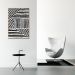 Quadro Boho Zebrado 100x70 Filete Marfim