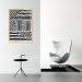 Quadro Boho Zebrado 43x30 Caixa Marfim