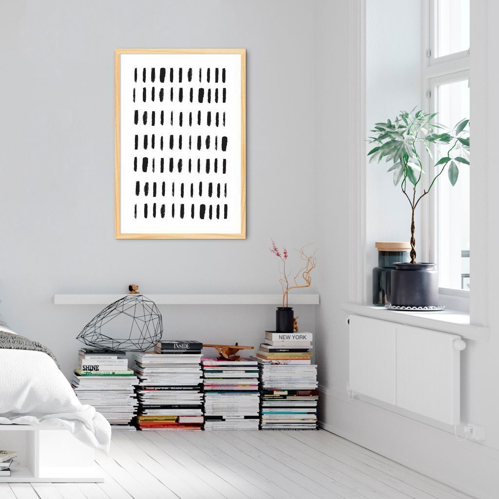 Quadro Borrões Abstratos 86x60 Caixa Marfim