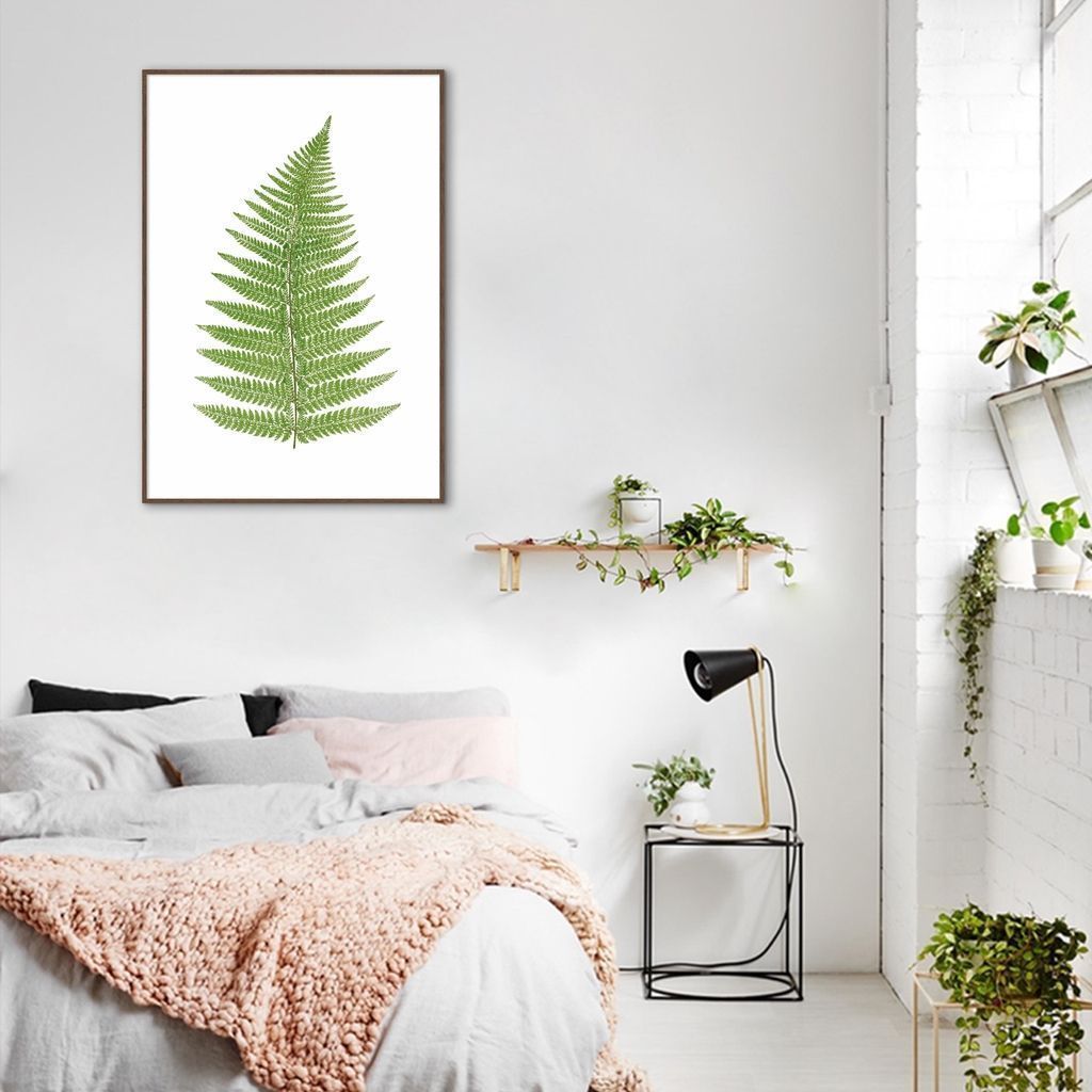 Quadro Botânica Aspidium Angulare 86x60 Filete Marrom
