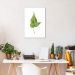 Quadro Botânica Folha Adiantum Wilsoni 86x60 Filete Branco