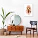 Quadro Bubble Girafa 100x70 Filete Branco