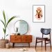 Quadro Bubble Girafa 100x70 Filete Preto
