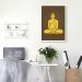 Quadro Buda Meditando 43x30 Caixa Branco