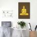 Quadro Buda Meditando 60x43 Filete Preto