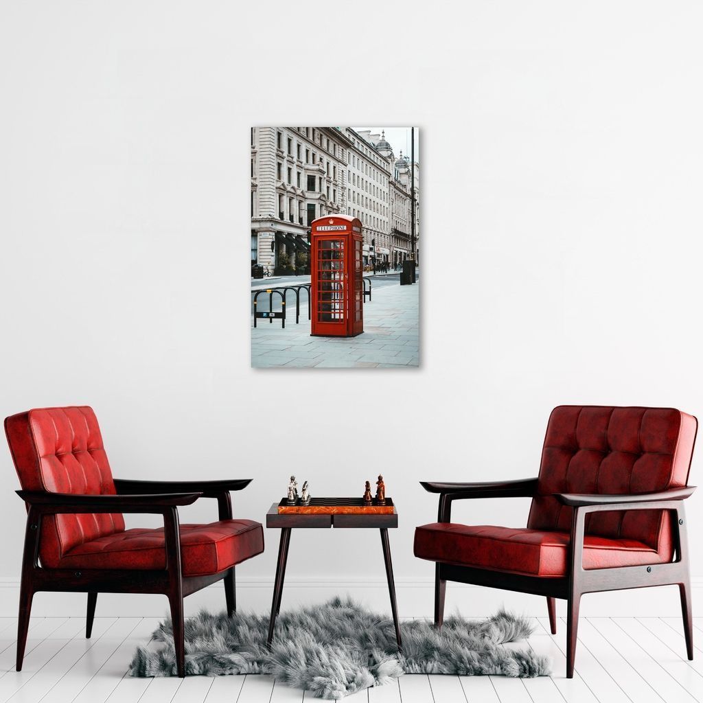 Quadro Cabine Telefônica Londres 43x30 Sem Moldura