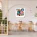 Quadro Cartoon Picasso Funny Head Two 86x86 Sem Moldura