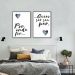 Quadro Casal Ser seu Par 122x86 2-86x60 Filete Preto