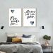 Quadro Casal Ser seu Par 62x43 2-43x30 Filete Marfim