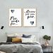 Quadro Casal Ser seu Par 88x60 2-60x43 Caixa Marfim