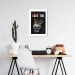 Quadro Caveira Frase Be the King 100x70 Caixa Branco