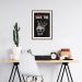 Quadro Caveira Frase Be the King 60x43 Caixa Marrom