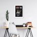 Quadro Caveira Frase Be the King 86x60 Filete Branco