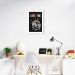 Quadro Caveira Frase Be the Queen 86x60 Caixa Branco