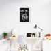 Quadro Caveira Frase Be the Queen 86x60 Sem Moldura
