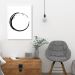 Quadro Circulo Budista Enso 100x70 Caixa Branco