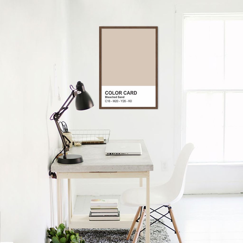 Quadro Color Card Bleached Sand 100x70 Caixa Marrom