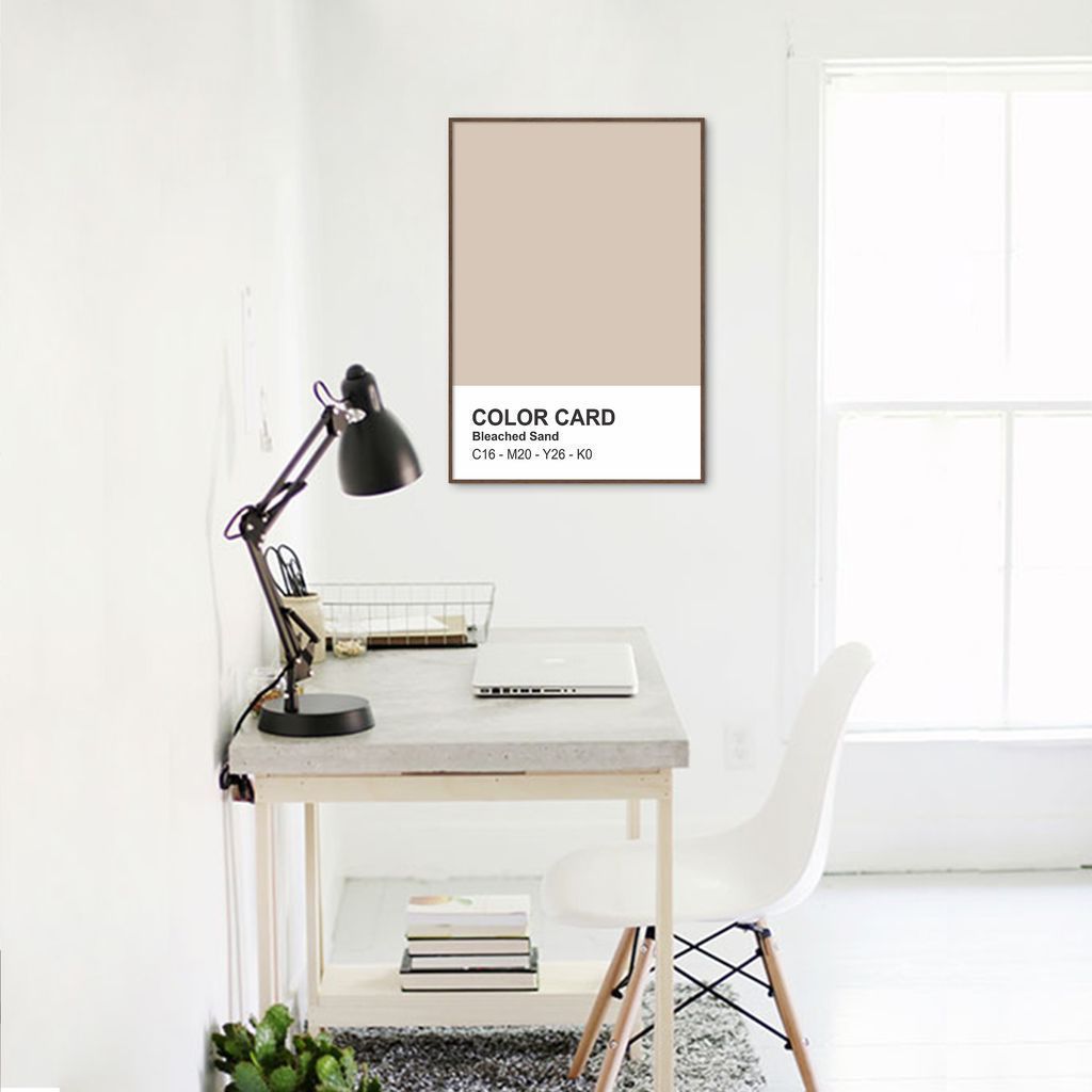 Quadro Color Card Bleached Sand 100x70 Filete Marrom