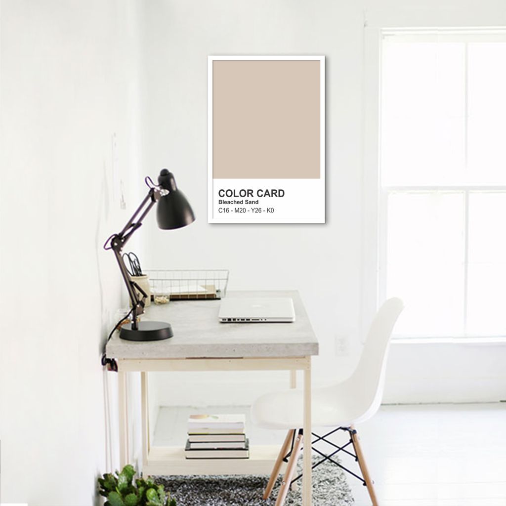 Quadro Color Card Bleached Sand 60x43 Sem Moldura