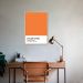 Quadro Color Card Celosia Orange 43x30 Filete Marfim