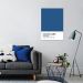 Quadro Color Card Classic Blue 100x70 Filete Branco