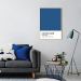 Quadro Color Card Classic Blue 43x30 Filete Marfim