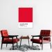 Quadro Color Card Crimson Red 100x70 Filete Branco