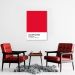 Quadro Color Card Crimson Red 100x70 Sem Moldura
