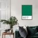 Quadro Color Card Natural Green 100x70 Caixa Marrom