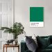 Quadro Color Card Natural Green 100x70 Filete Marfim