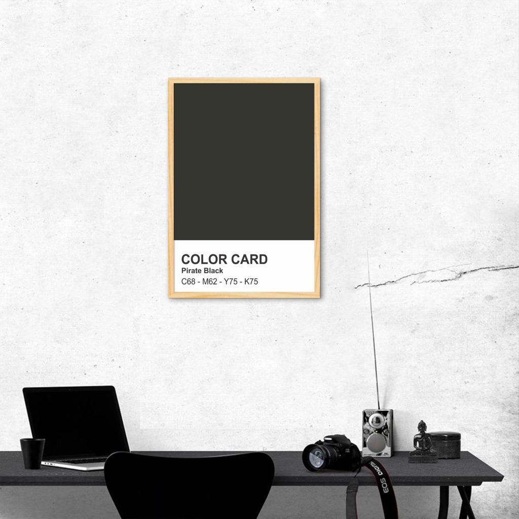 Quadro Color Card Pirate Black 100x70 Caixa Marfim