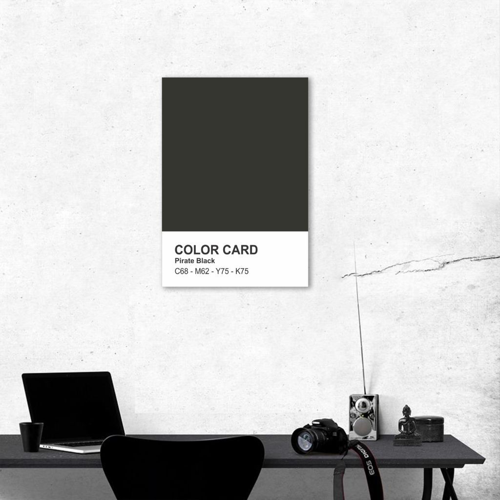 Quadro Color Card Pirate Black 100x70 Sem Moldura